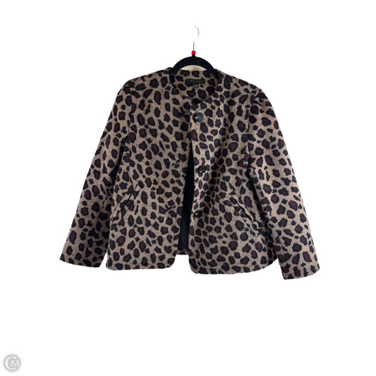 Blazer By Ann Taylor In Leopard Print, Size: M