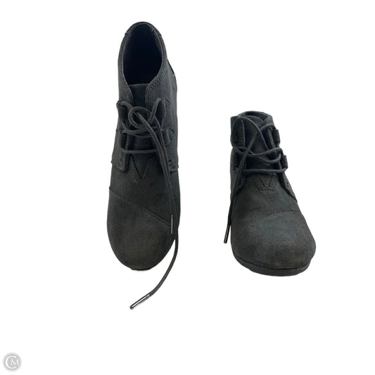 Boots Ankle Heels By Toms In Grey, Size: 8