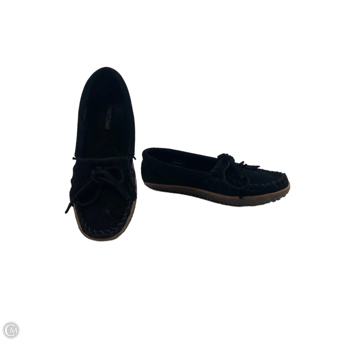 Shoes Flats By Minnetonka In Black, Size: 10