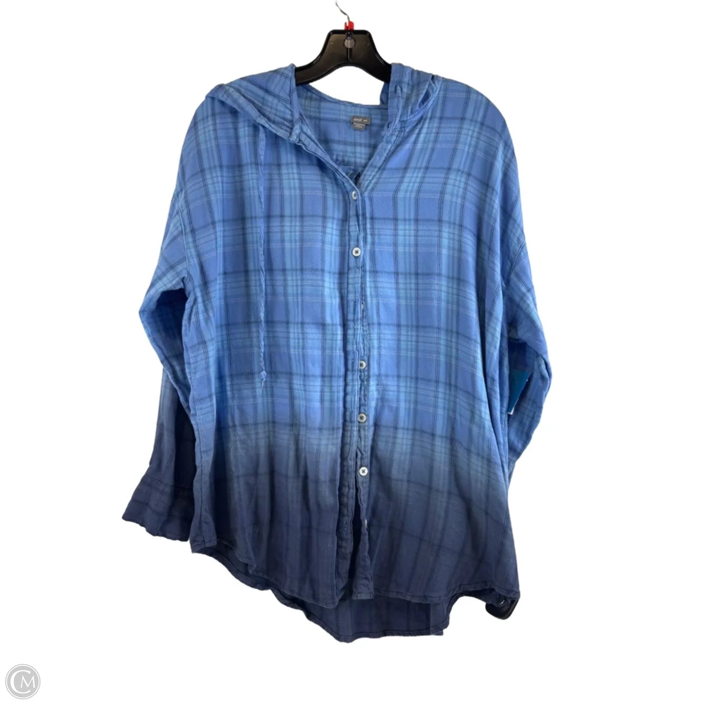Top Long Sleeve By Aerie In Blue, Size: M