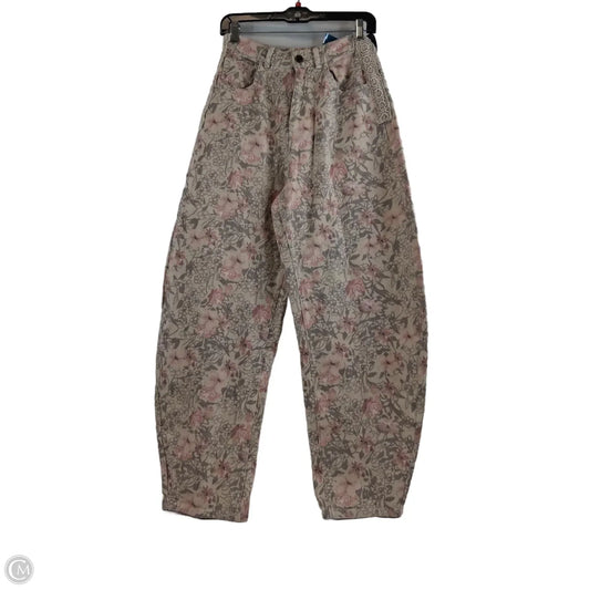 Jeans Wide Leg By Davi & Dani In Pink & Tan, Size: 4