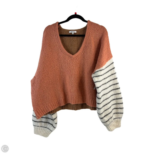 Sweater By Madewell In Brown & Pink, Size: 2x
