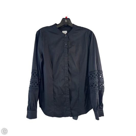 Top Sleeveless By Chicos In Black, Size: S