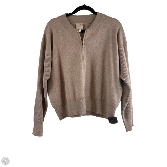 Sweater Cardigan By Sioni In Beige, Size: Xl