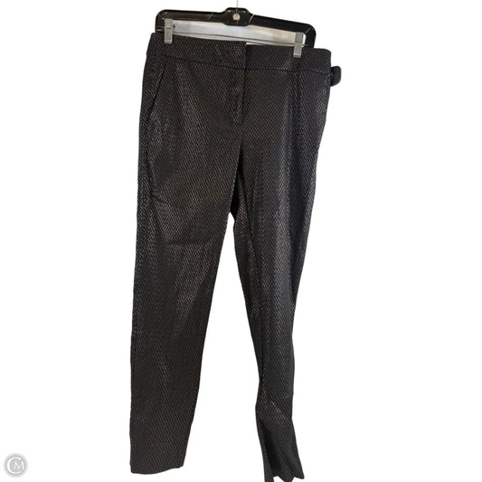 Pants Dress By Loft In Black & Gold, Size: 8