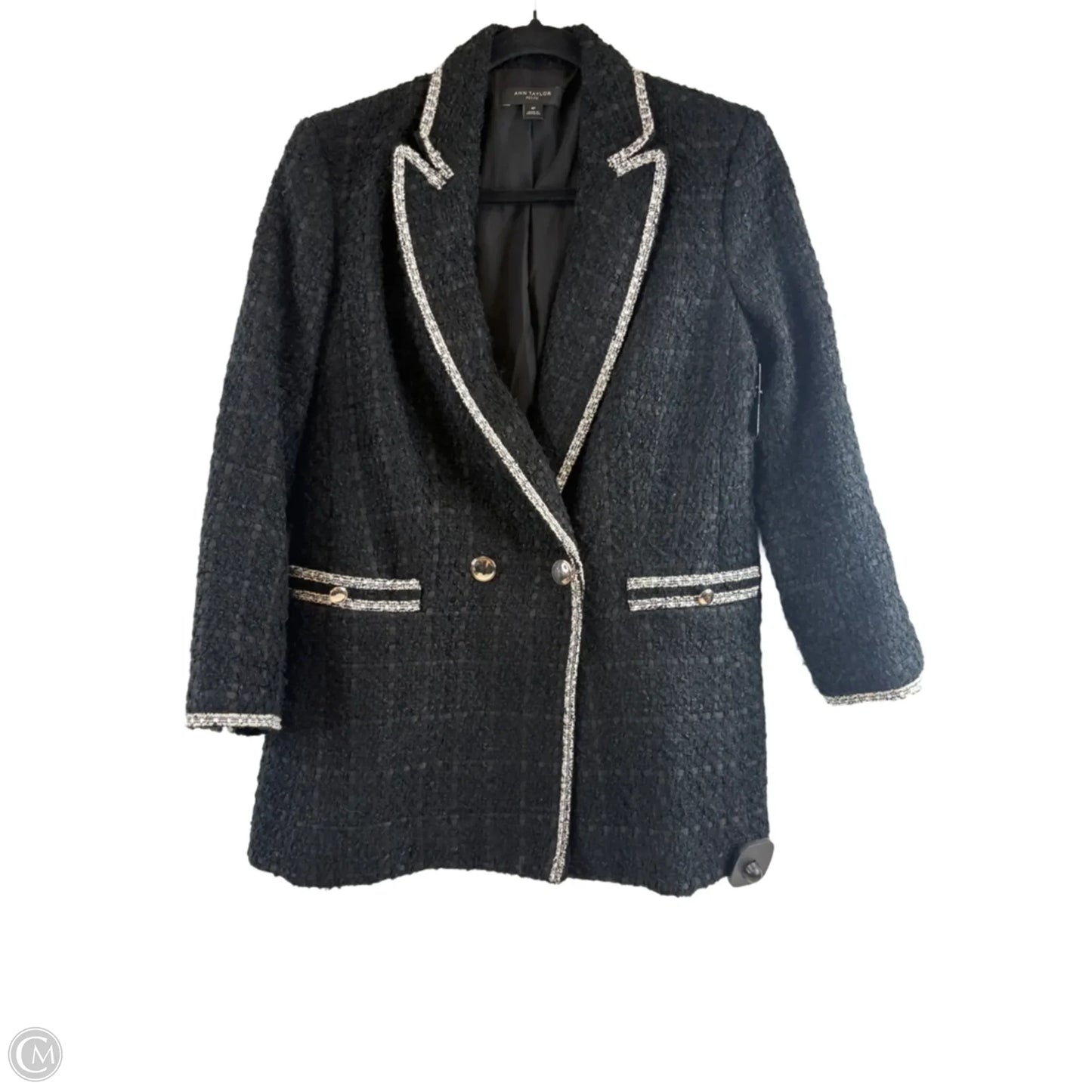 Blazer By Ann Taylor In Black, Size: Mp
