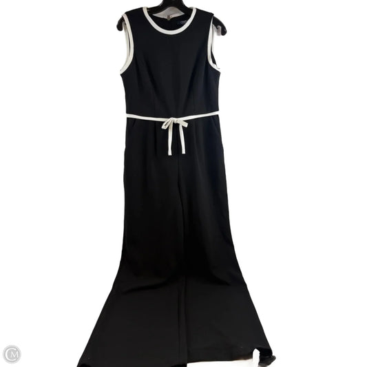 Jumpsuit By Chaps In Black & White, Size: S