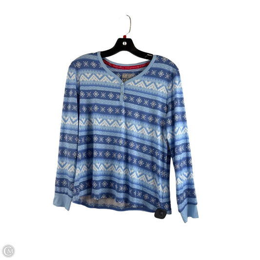 Pajamas 2pc By Muk Luks In Blue & White, Size: Mp