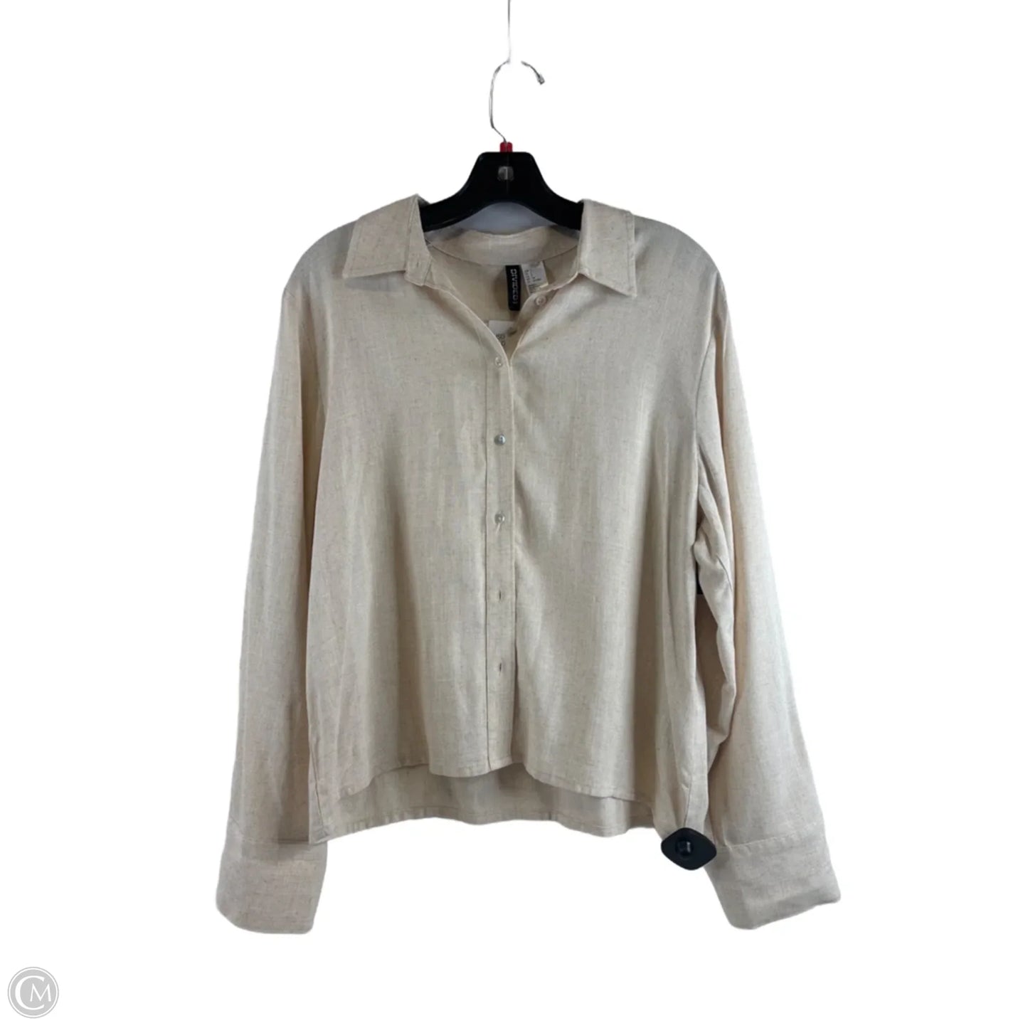 Top Long Sleeve By Divided In Beige, Size: S