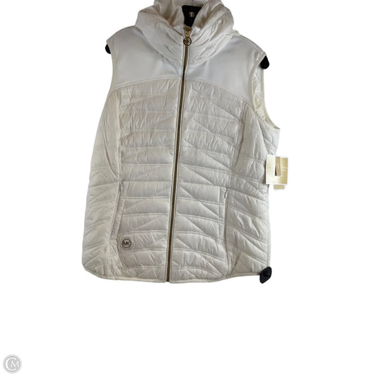 Vest Puffer & Quilted By Michael By Michael Kors In Ivory, Size: L