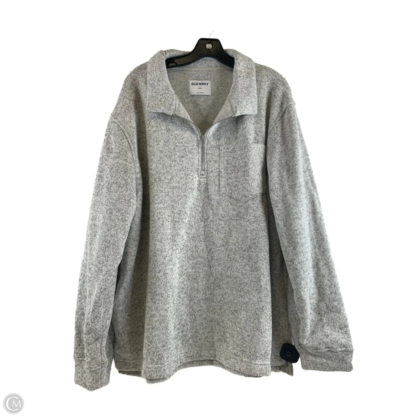 Sweatshirt Collar By Old Navy In Grey, Size: Xxl