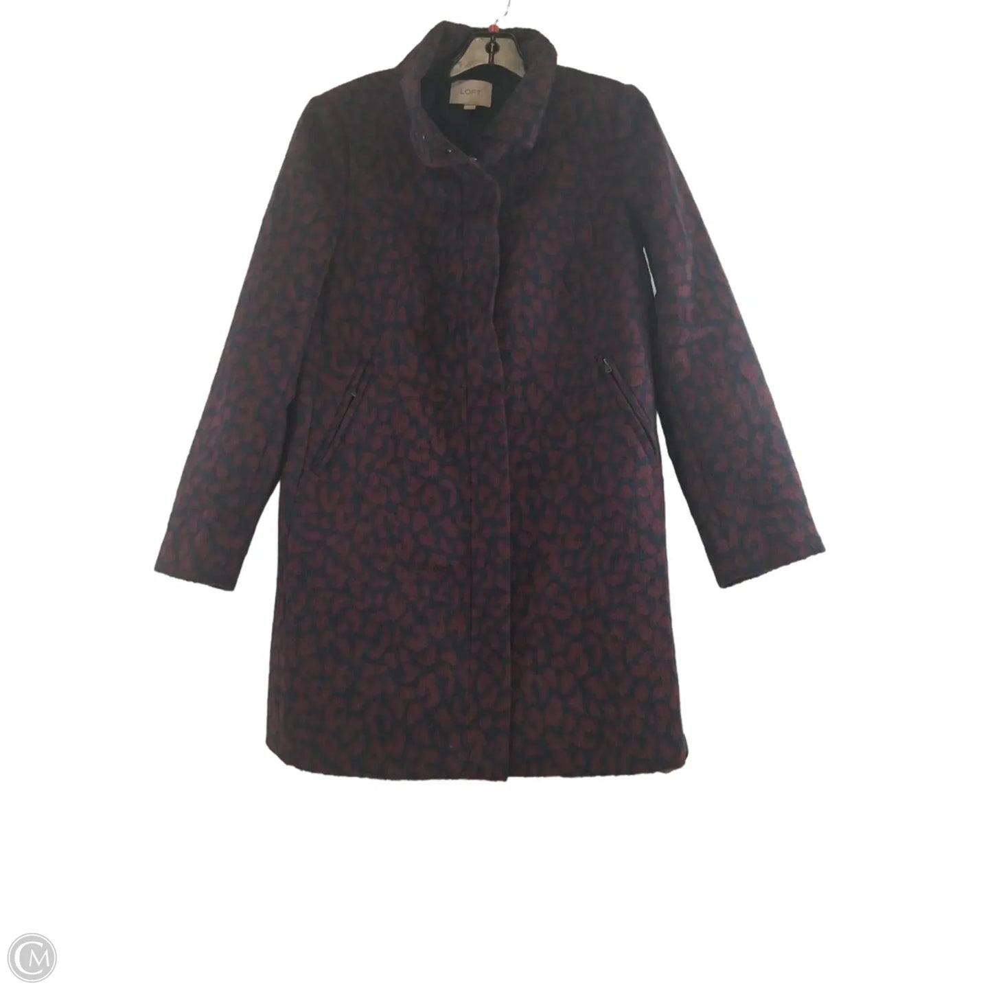 Coat Other By Loft In Blue & Red, Size: S