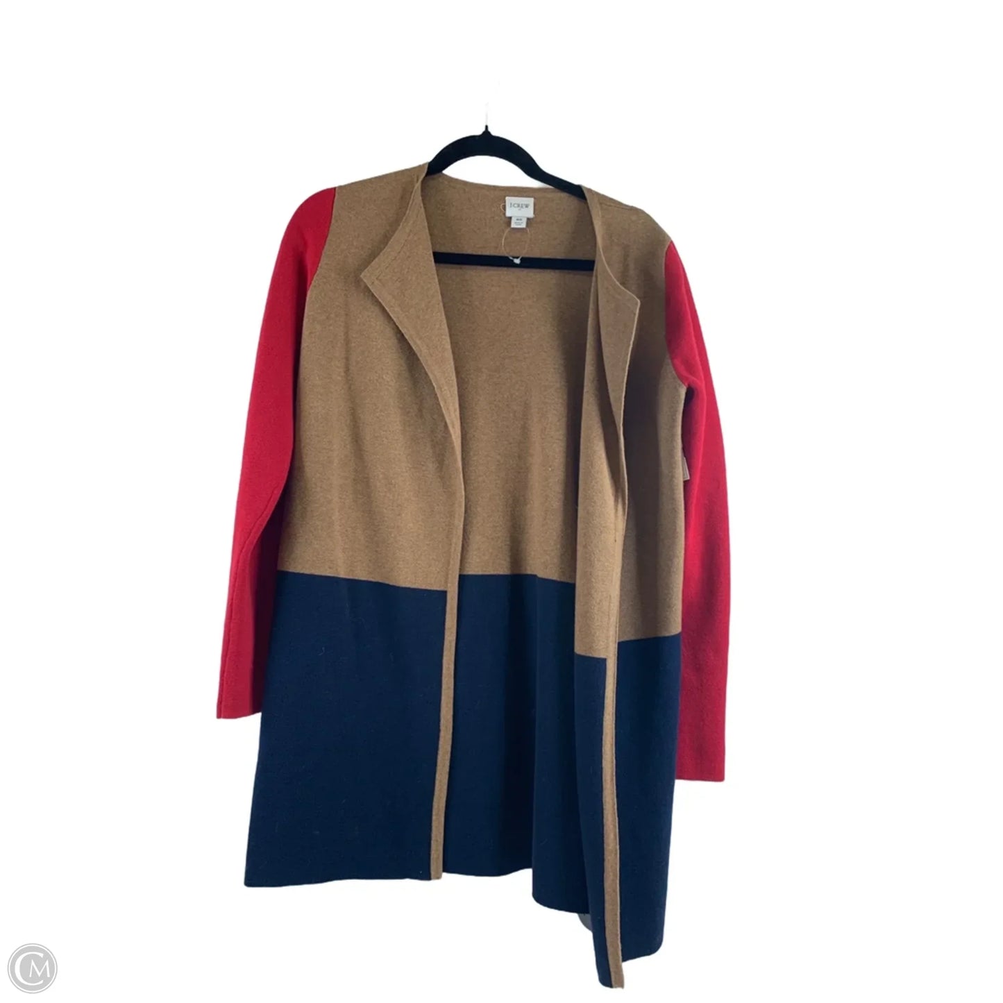 Sweater Cardigan By J. Crew In Brown & Red, Size: Xs