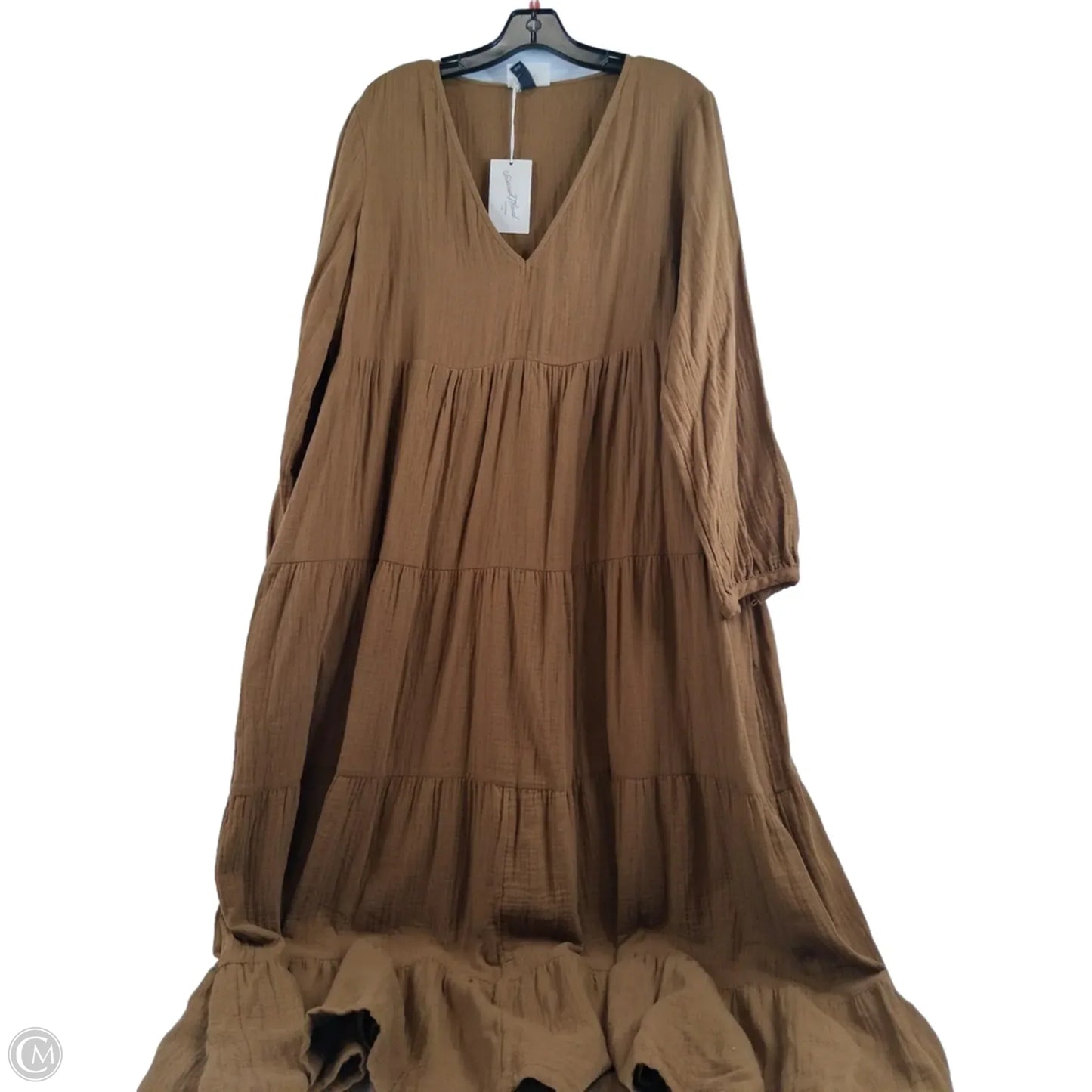 Dress Casual Maxi By Universal Thread In Gold, Size: L