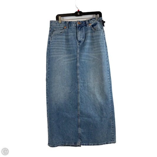 Skirt Maxi By Divided In Blue Denim, Size: 10