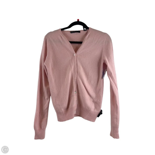 Sweater Cardigan Cashmere By Lord And Taylor In Pink, Size: M