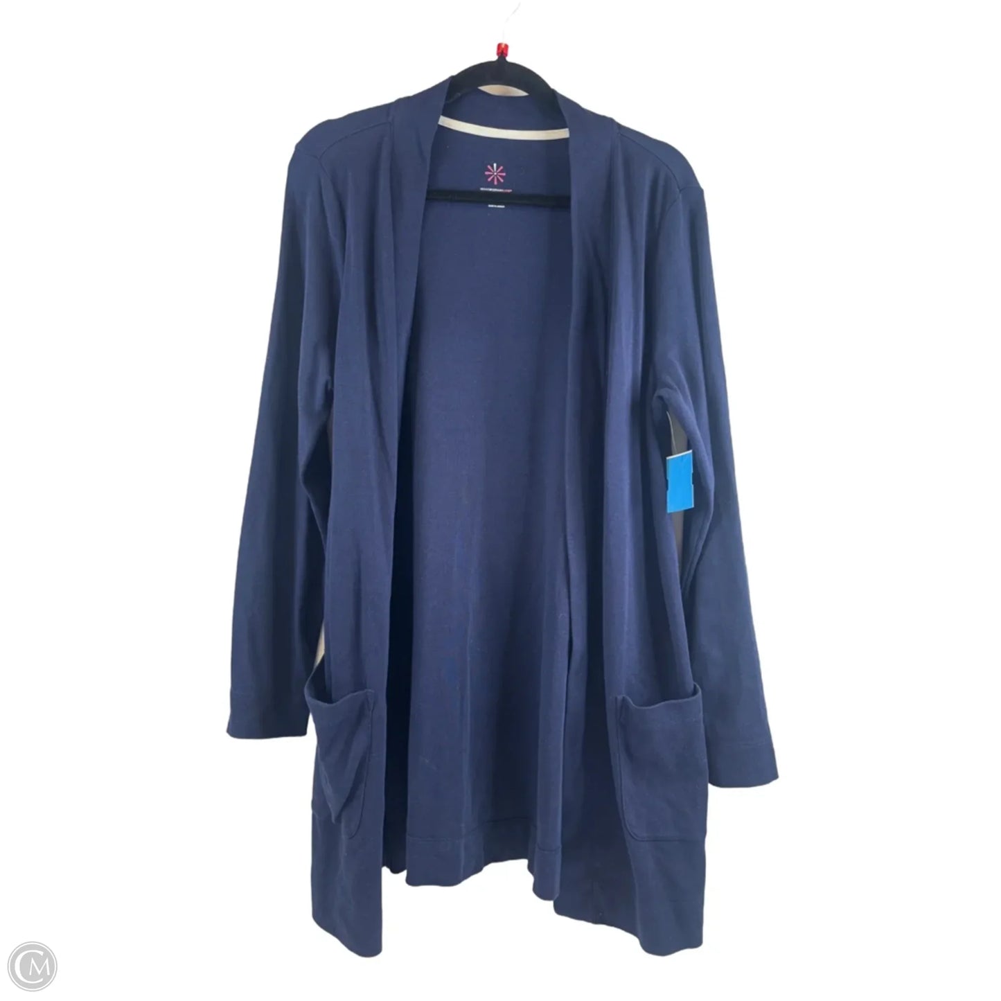 Cardigan By Isaac Mizrahi Live Qvc In Navy, Size: M