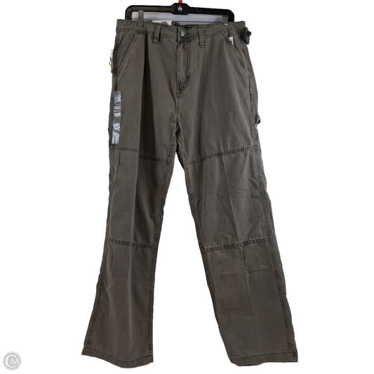 Jeans Straight By Aeropostale In Green Denim, Size: 10