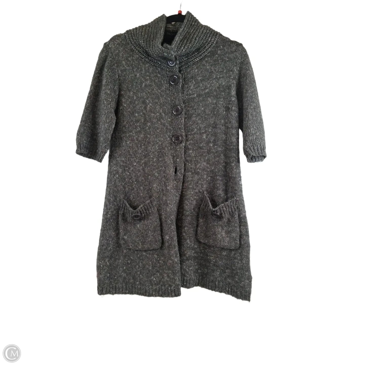 Sweater Cardigan By Clothes Mentor In Green, Size: M