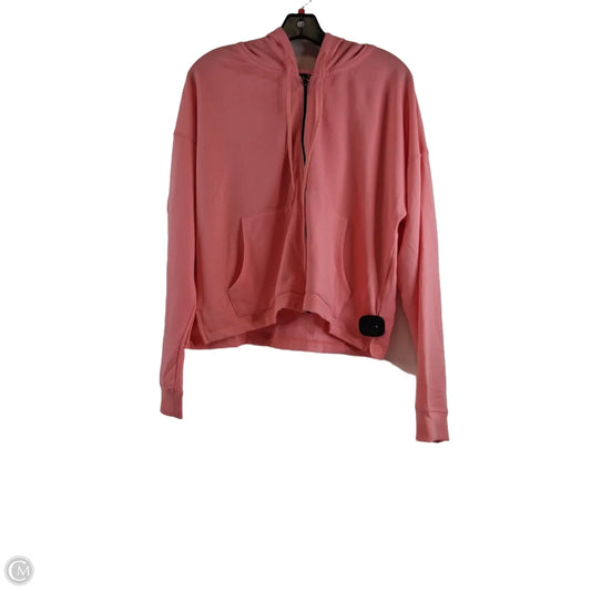 Athletic Sweatshirt Hoodie By 90 Degrees By Reflex In Pink, Size: Xl
