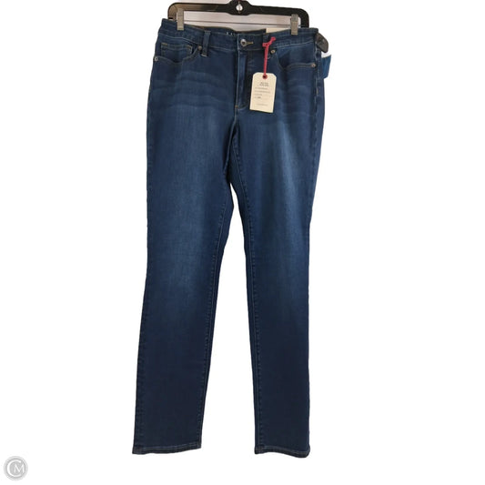 Jeans Straight By Lands End In Blue Denim, Size: 10