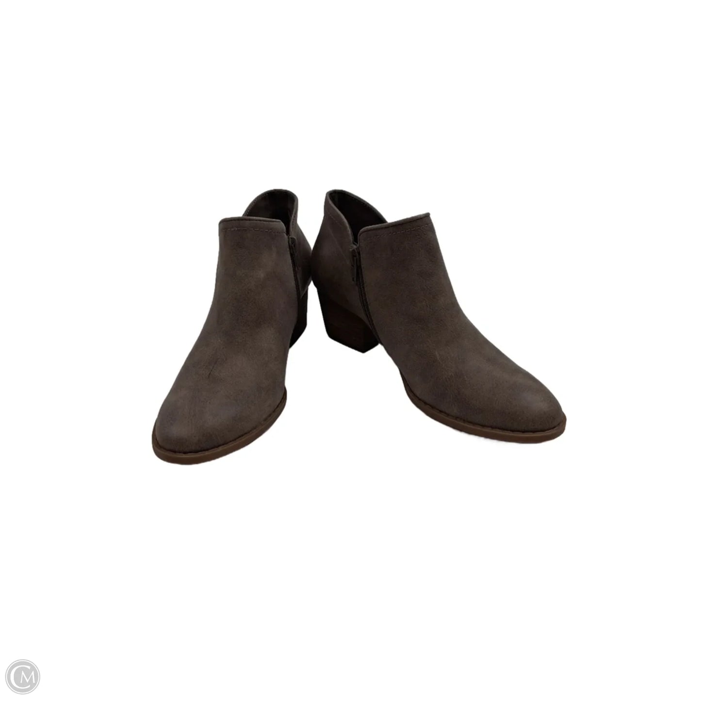 Boots Ankle Heels By Fergie In Taupe, Size: 7.5