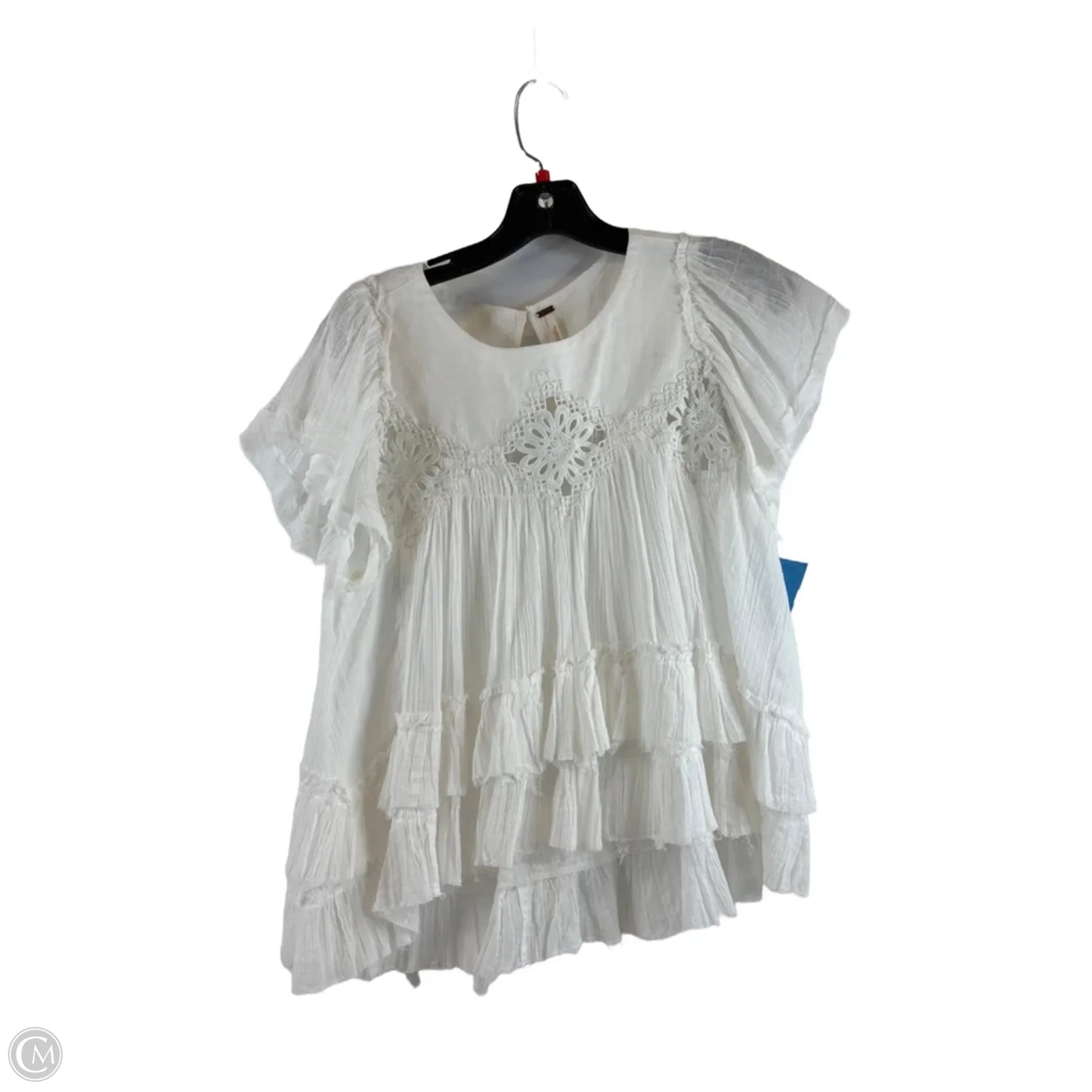 Top Short Sleeve By Free People In White, Size: Sp