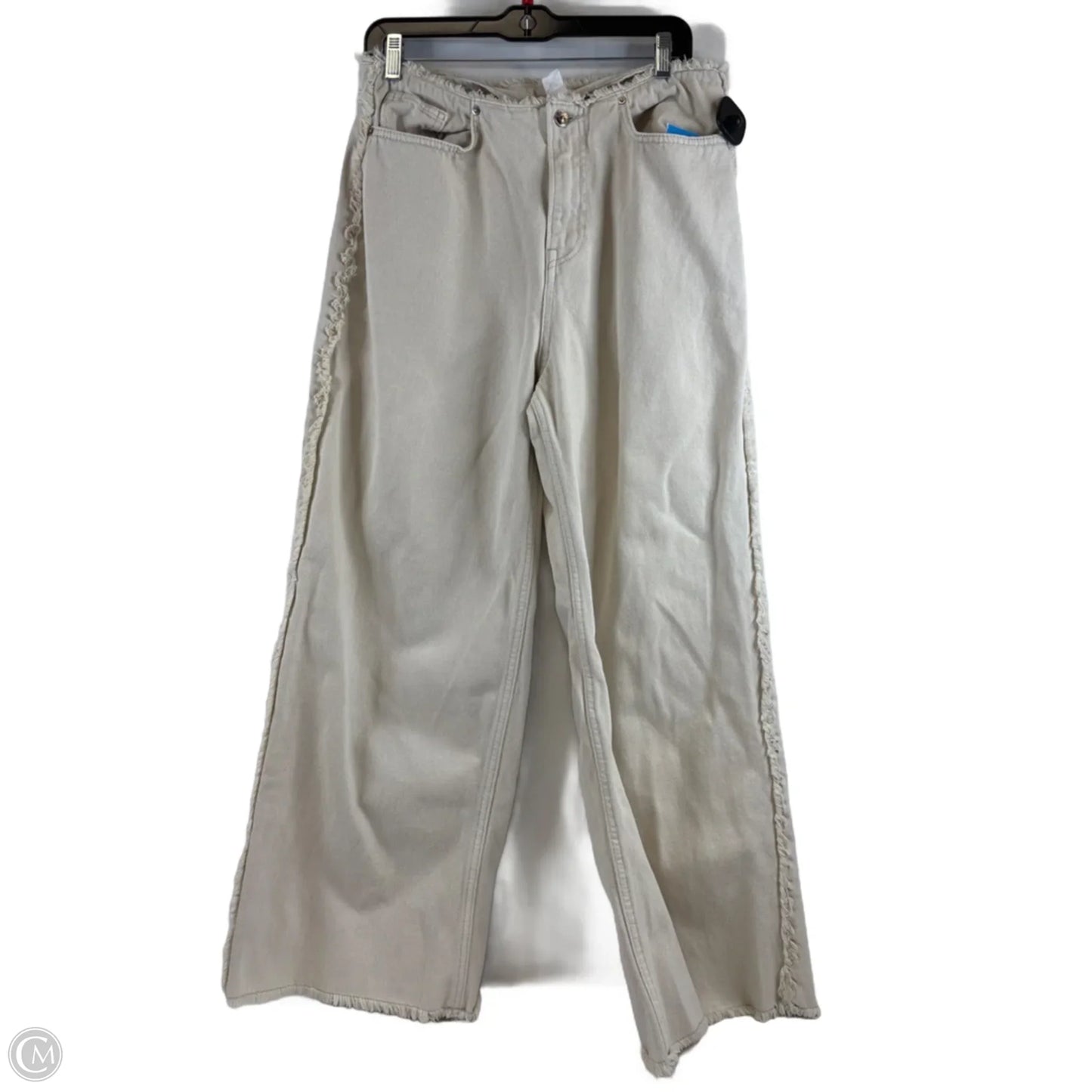 Jeans Wide Leg By Divided In Cream, Size: 8