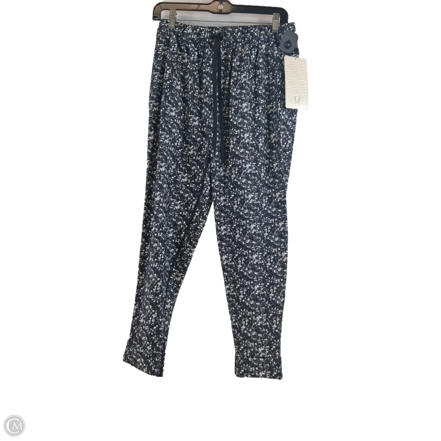 Athletic Pants By Lululemon In Black & White, Size: 4