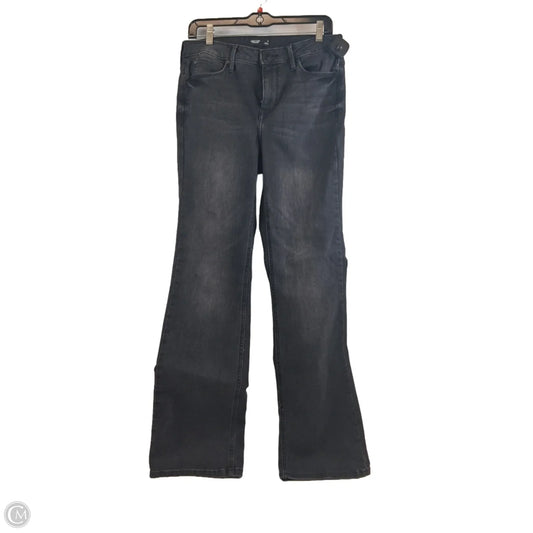 Jeans Flared By Simply Vera In Black Denim, Size: 8
