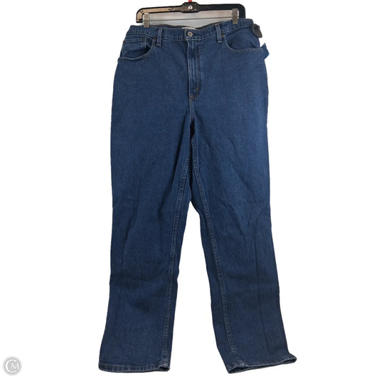 Jeans Straight By Abercrombie And Fitch In Blue Denim, Size: 14