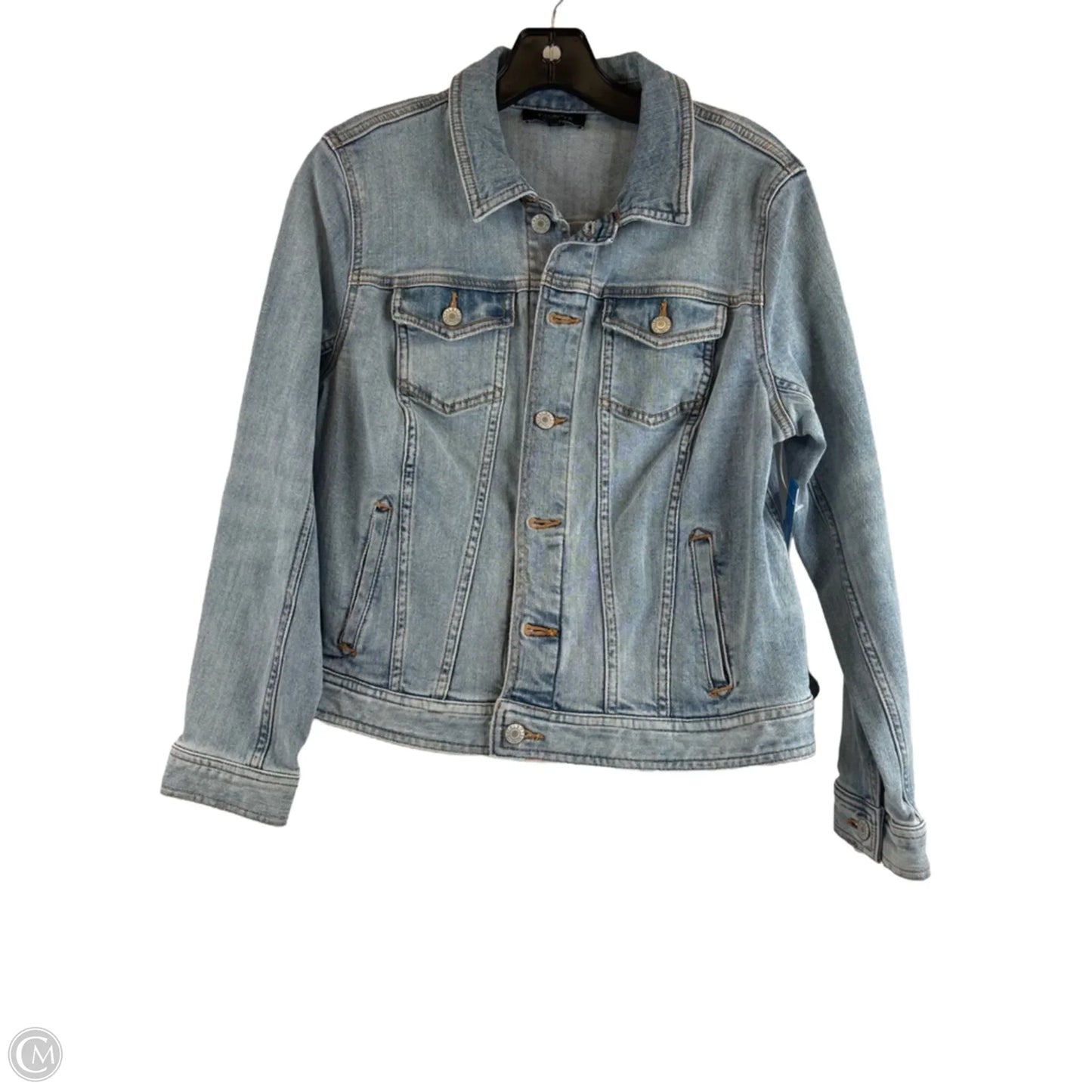 Jacket Denim By Talbots In Blue Denim, Size: Mp