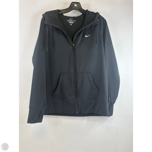 Athletic Jacket By Nike Apparel In Black, Size: L