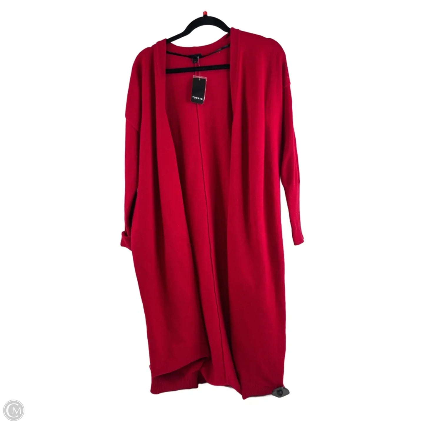 Sweater Cardigan By Torrid In Red, Size: M