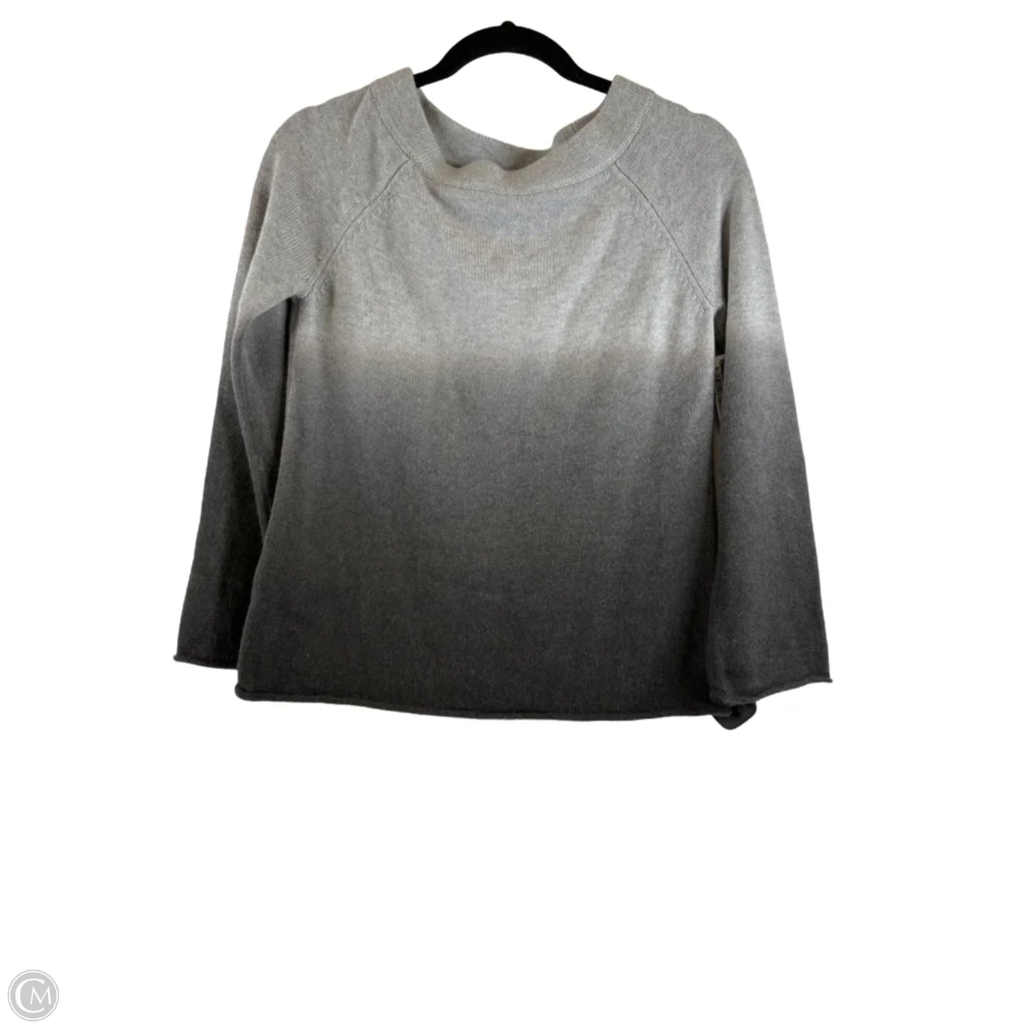 Sweater By Loft In Green & Grey, Size: Sp