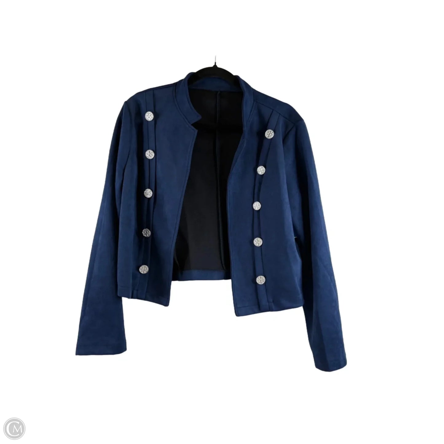Blazer By Clothes Mentor In Blue, Size: Xl