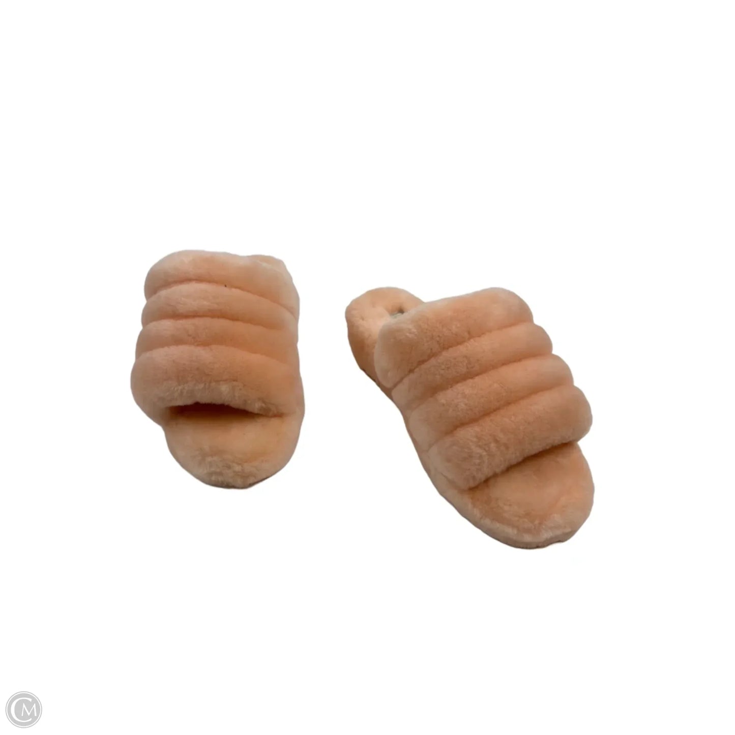 Slippers Designer By Ugg In Peach, Size: 9