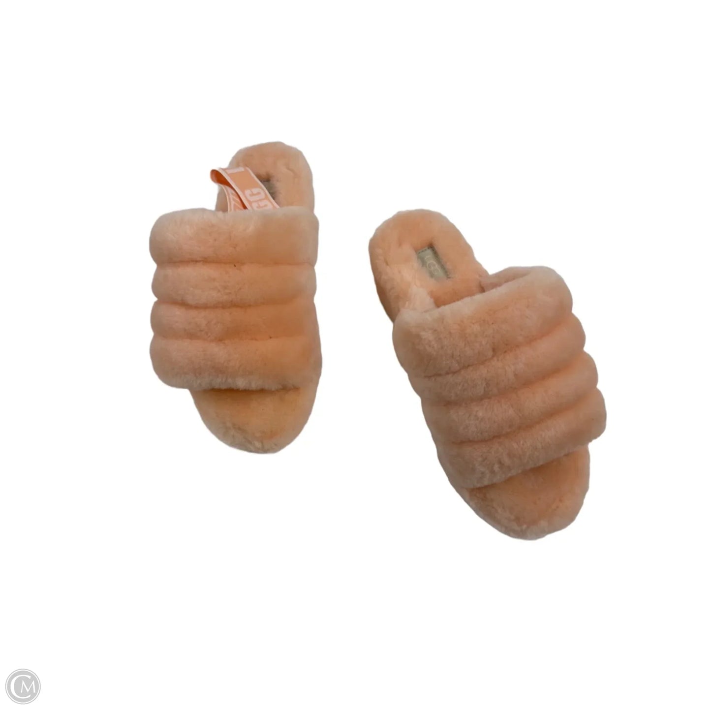 Slippers Designer By Ugg In Peach, Size: 9