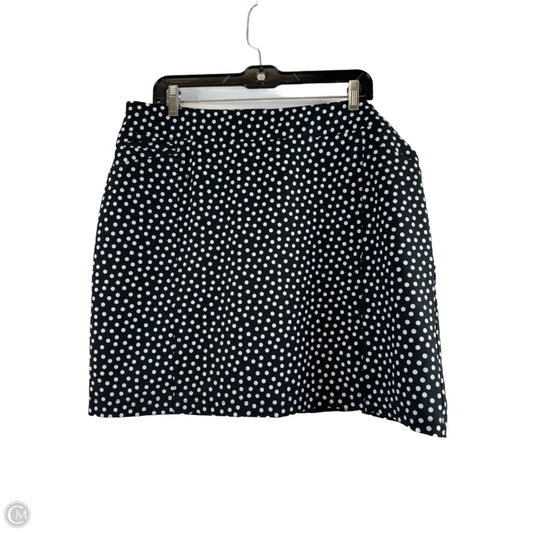Athletic Skort By Chicos In Black & White, Size: 14