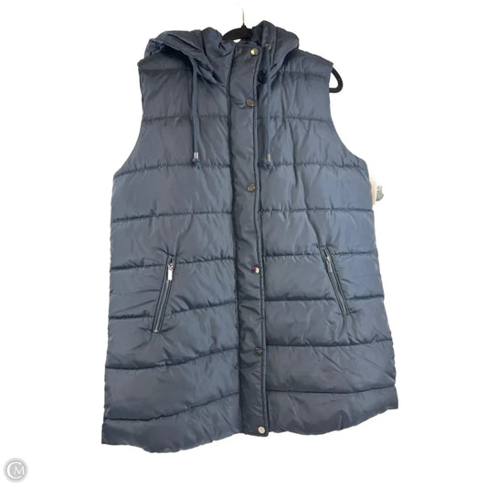 Vest Puffer & Quilted By Sebby In Navy, Size: Xl