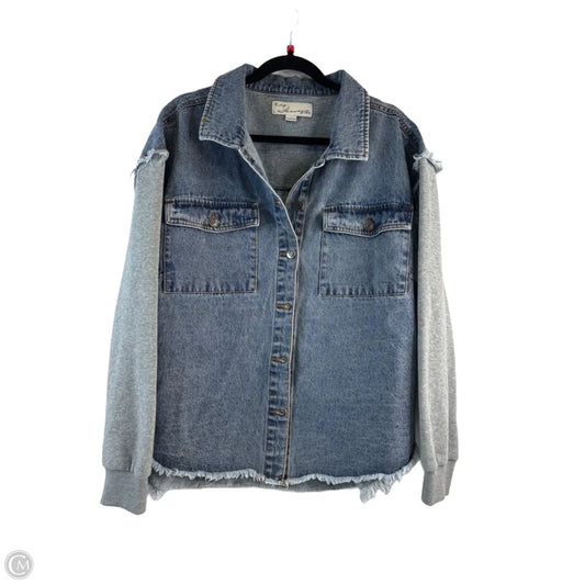 Jacket Denim By Vintage Havana In Blue Denim, Size: M