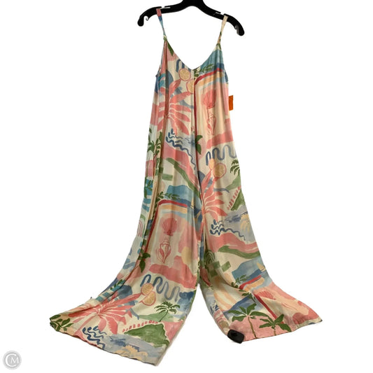 Jumpsuit By Clothes Mentor In Tropical Print, Size: S