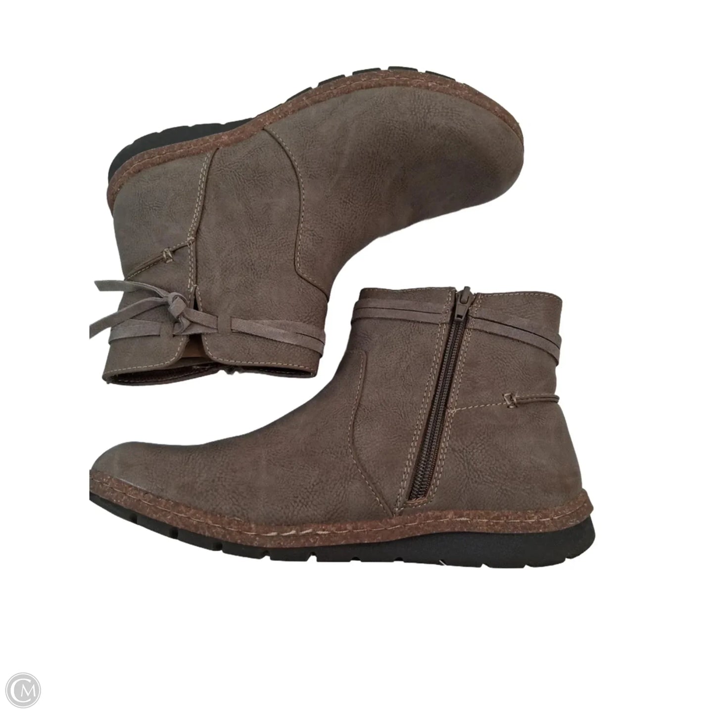 Boots Ankle Flats By Boc In Beige, Size: 9