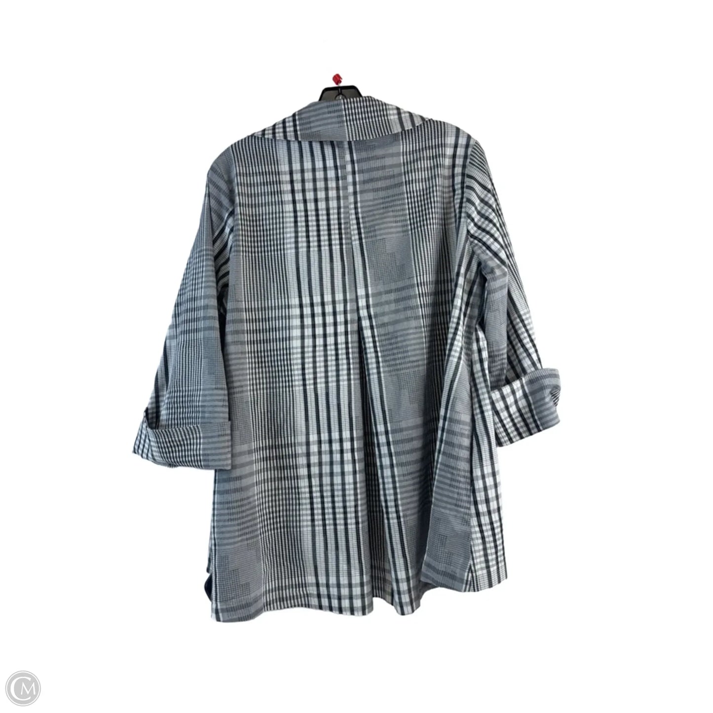 Blazer By Clothes Mentor In Black & Grey, Size: S
