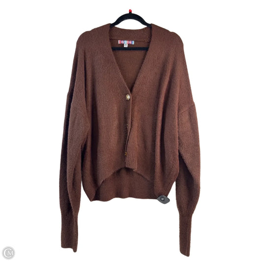 Sweater Cardigan By Urban Outfitters In Brown, Size: M