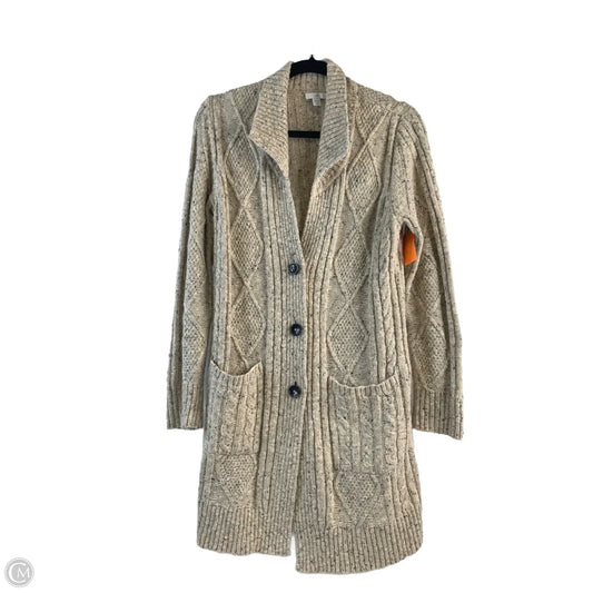 Sweater Cardigan By J. Jill In Beige, Size: Sp