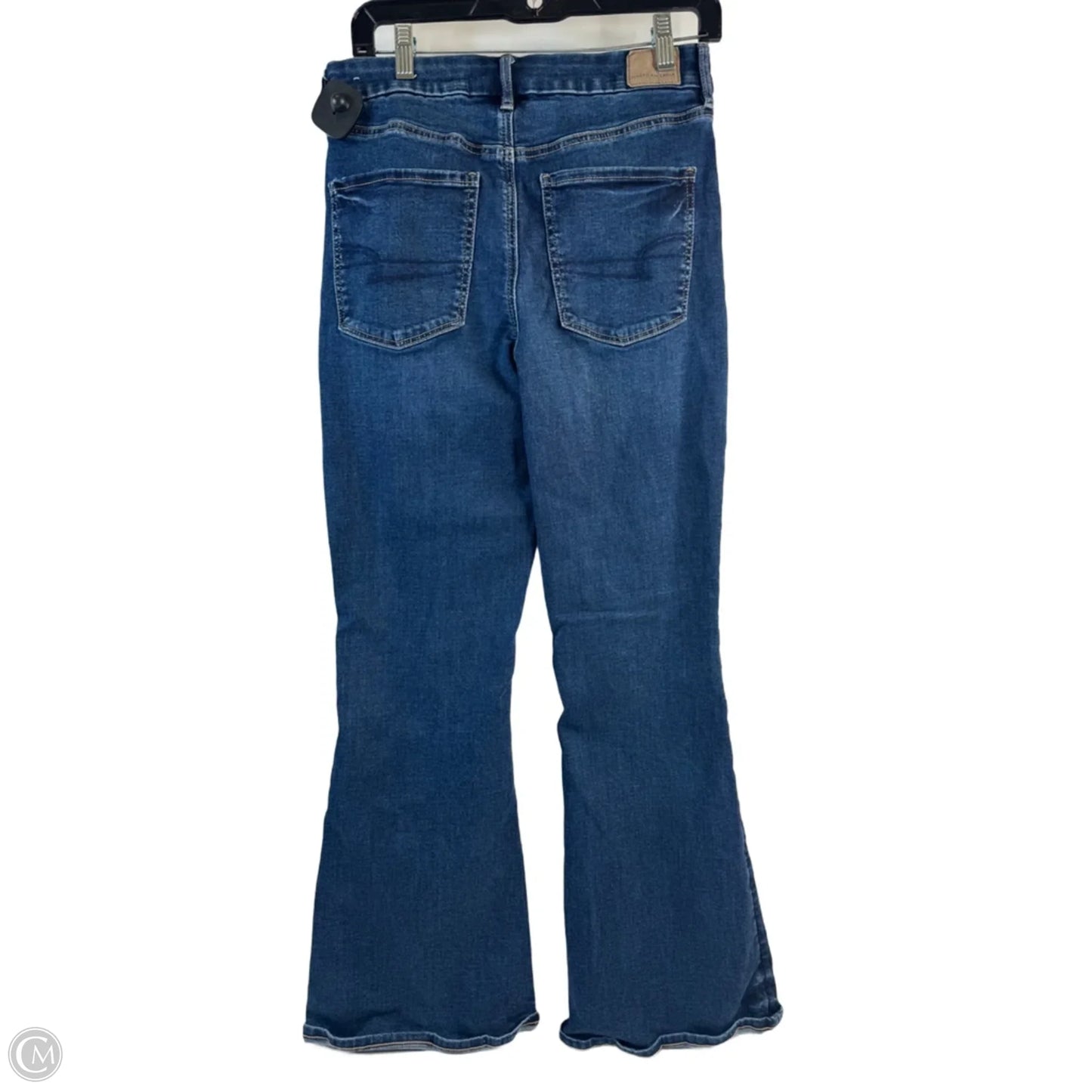 Jeans Flared By American Eagle In Blue Denim, Size: 4