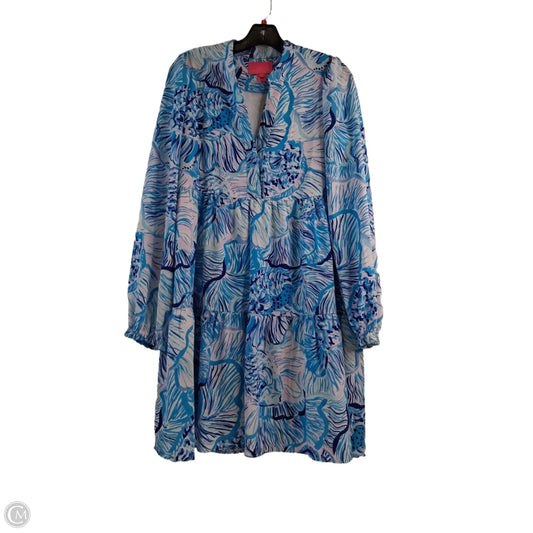 Dress Designer By Lilly Pulitzer In Blue & White, Size: M