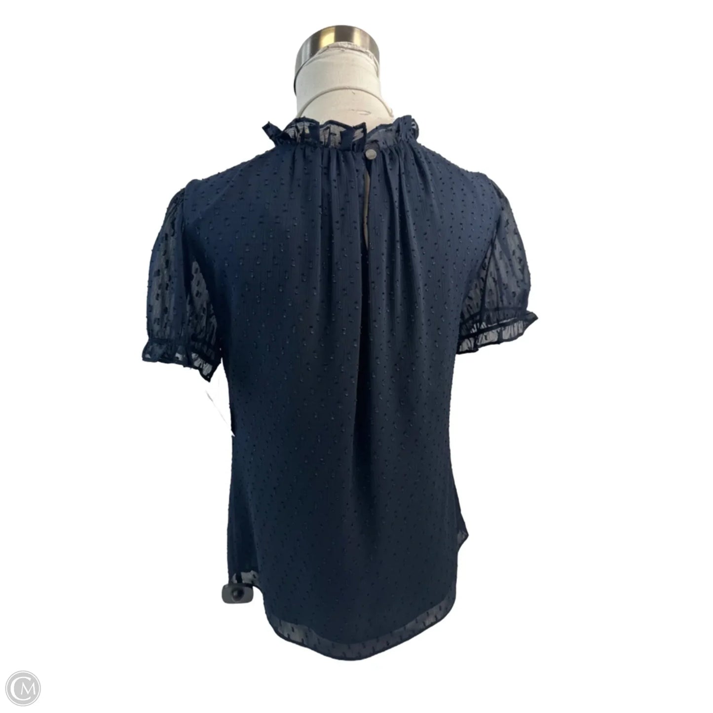 Top Short Sleeve Basic By Brooks Brothers In Blue, Size: S