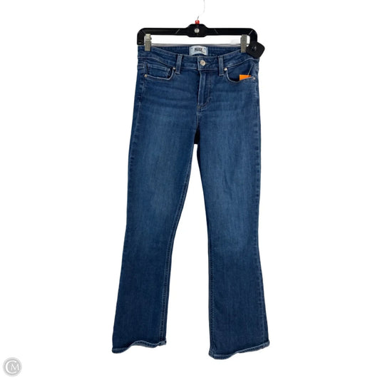 Jeans Boot Cut By Paige In Blue Denim, Size: 4